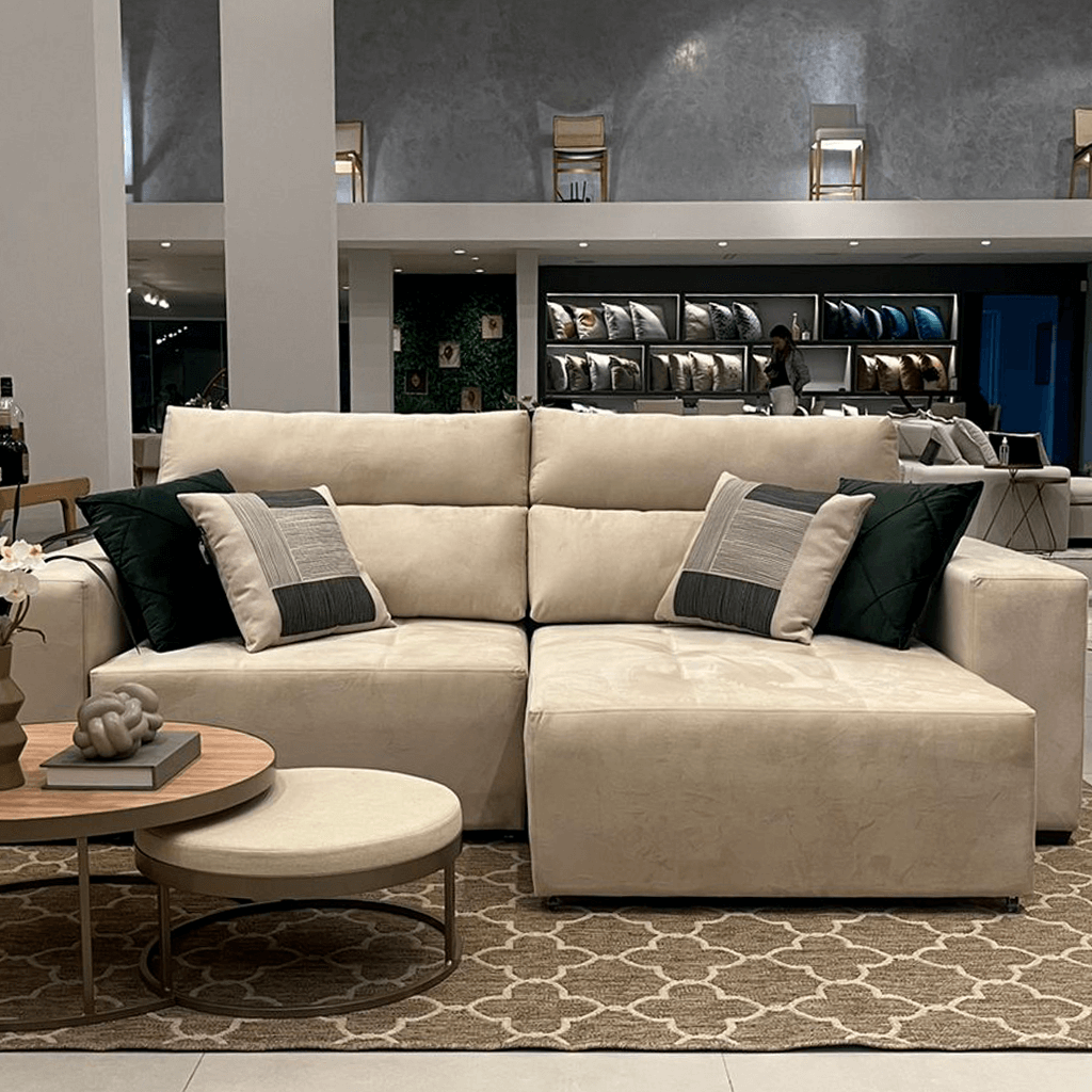 Sofá Grand Vancouver Retrátil e Reclinável c/ molas