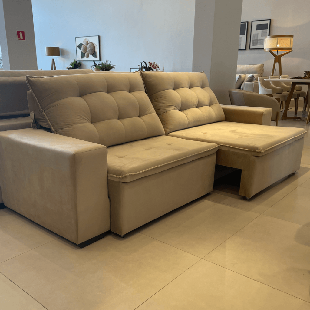 Sofá Aspen Retrátil e Reclinável